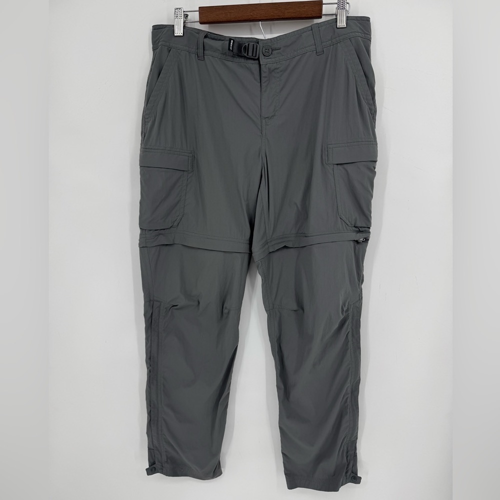 REI Co-op Women's Sahara Convertible Cargo Pants Asphalt Grey Size 14 Petite